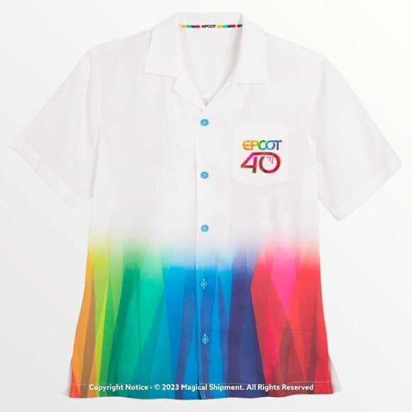 Disney Parks - EPCOT 40th Anniversary Woven Shirt for Adults - Picture 1 of 3